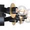 Designers Fountain Harmoni 24.25 in. 5-Light Matte Black Vanity Light with Brushed Gold Disk Accents for Bathrooms D313C-5B-MB - alternate 5